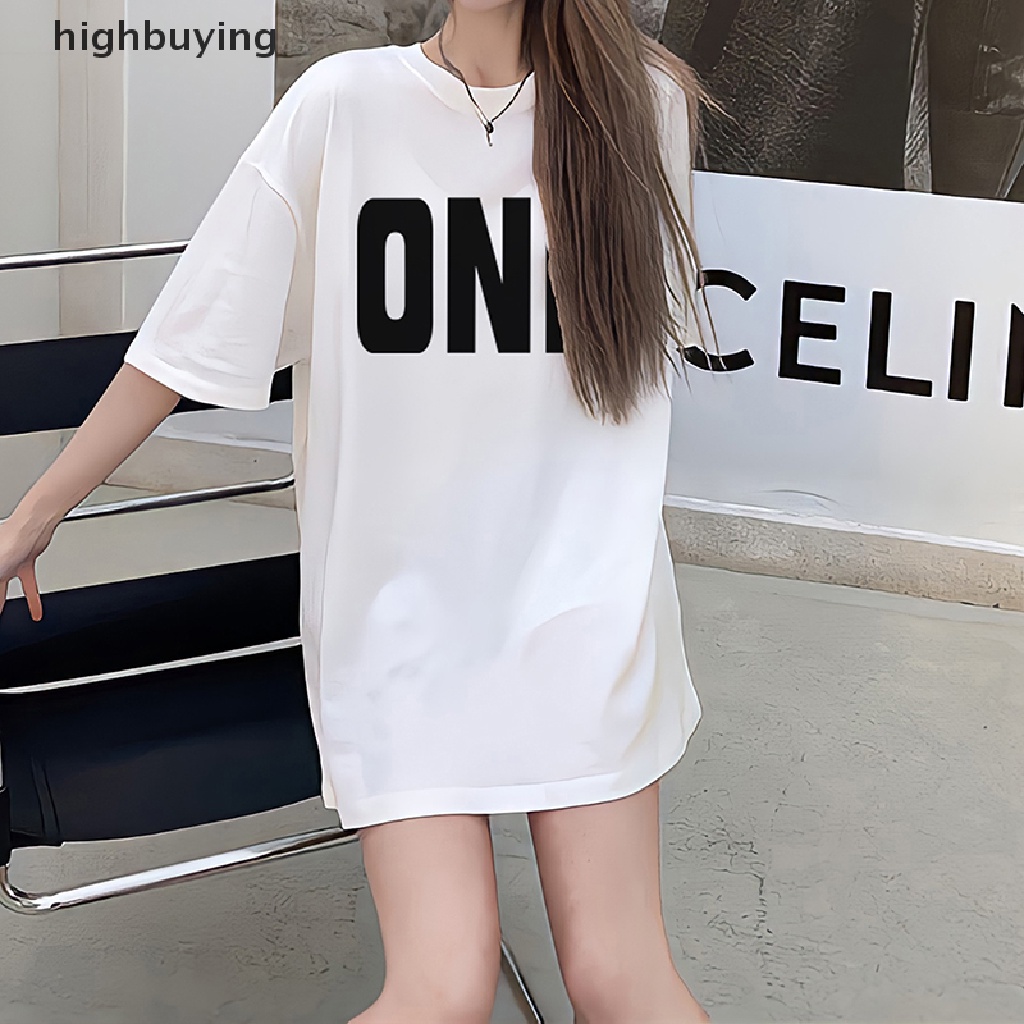 Áo Thun Tay Ngắn Cổ Tròn In Chữ Thời Trang Dành Cho Nữ