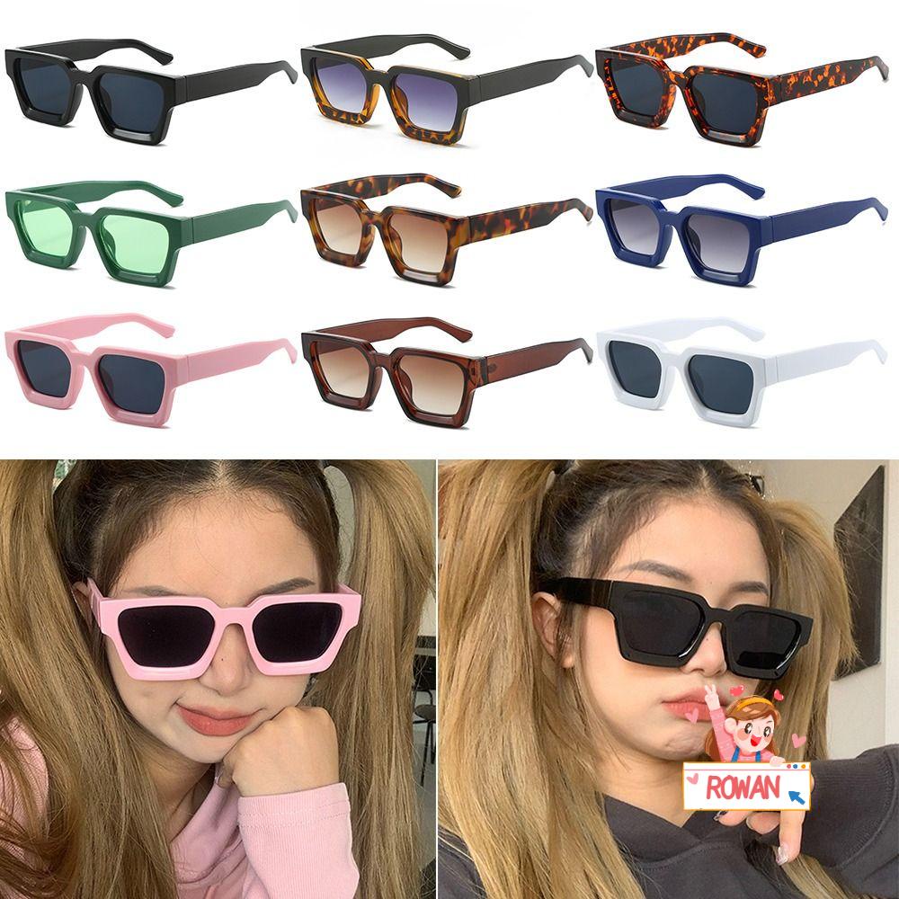 Kính Mát Gọng Vuông Nhỏ Phong Cách Retro Thời Trang Unisex