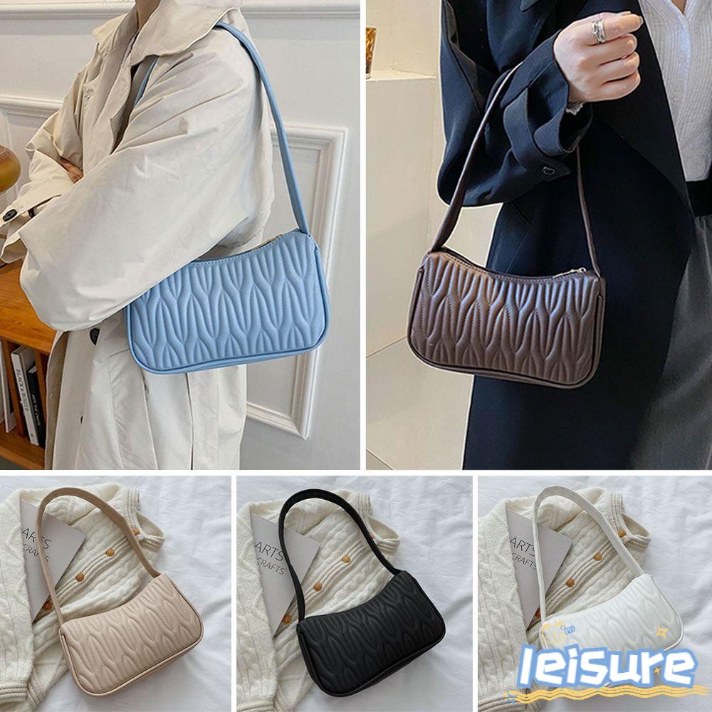 Túi Xách Da PU Màu Trơn Thời Trang Cho Nữ