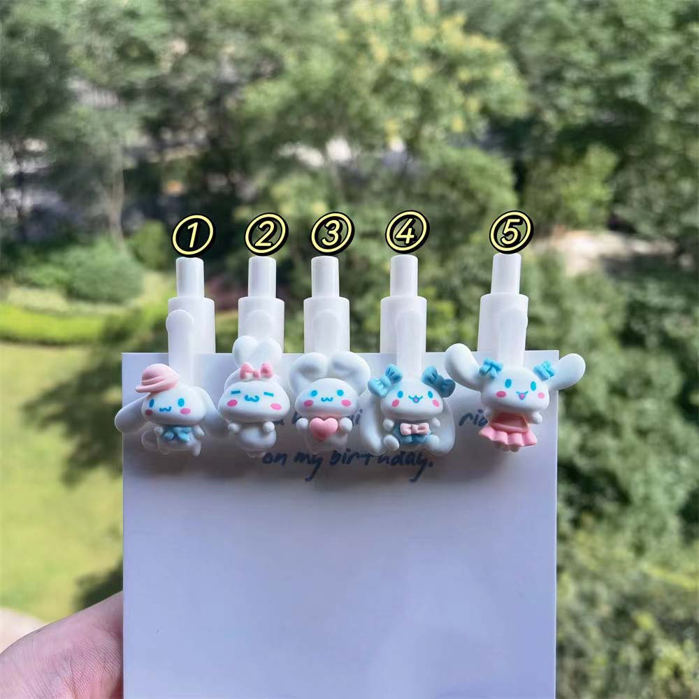 Set 5 Bút Bi Ngòi 0.5mm Hình Cinnamoroll Dễ Thương Lưng