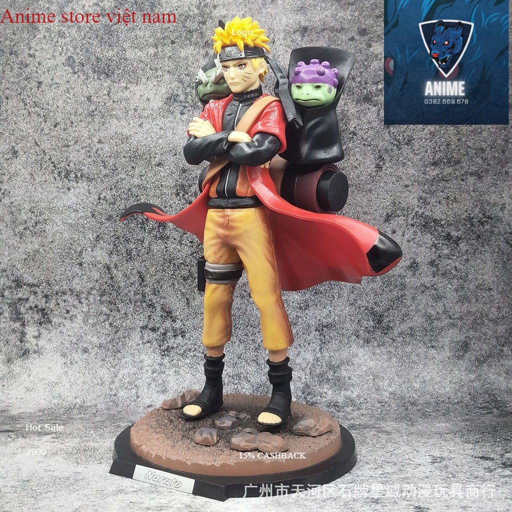 Uzumaki Naruto cao 30cm . Hokage Làng Lá - Tượng Figure Naruto
