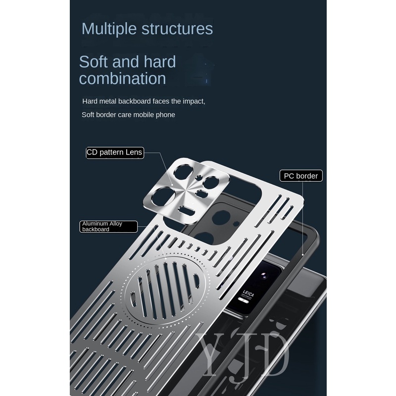 Ốp Lưng Nhôm Chống Sốc Cho Điện Thoại Xiaomi 13 Pro