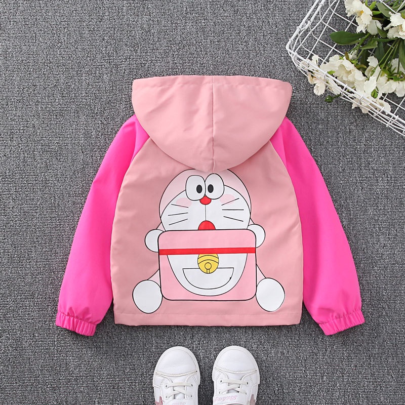 Áo Hoodie In Hình Doraemon Dễ Thương Cho Bé