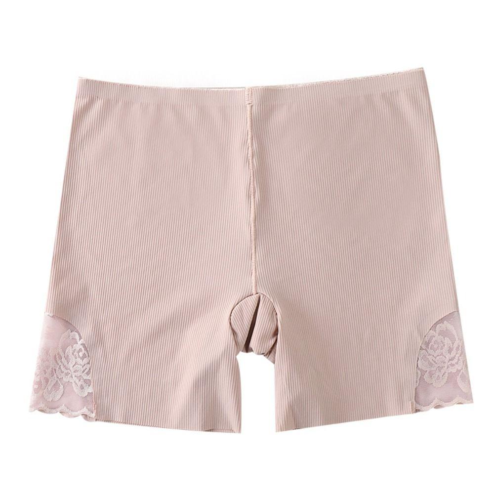 26EDIE Quần Short An Toàn Lưng Cao Thoáng Khí Màu Trơn Plus Size Cho Nữ