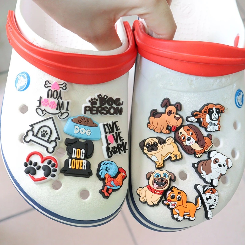 Dễ Thương Ghim Cài Giày Hình Chú Chó tzu / Chó husky / Bò Sát Đáng Yêu Cho Nữ