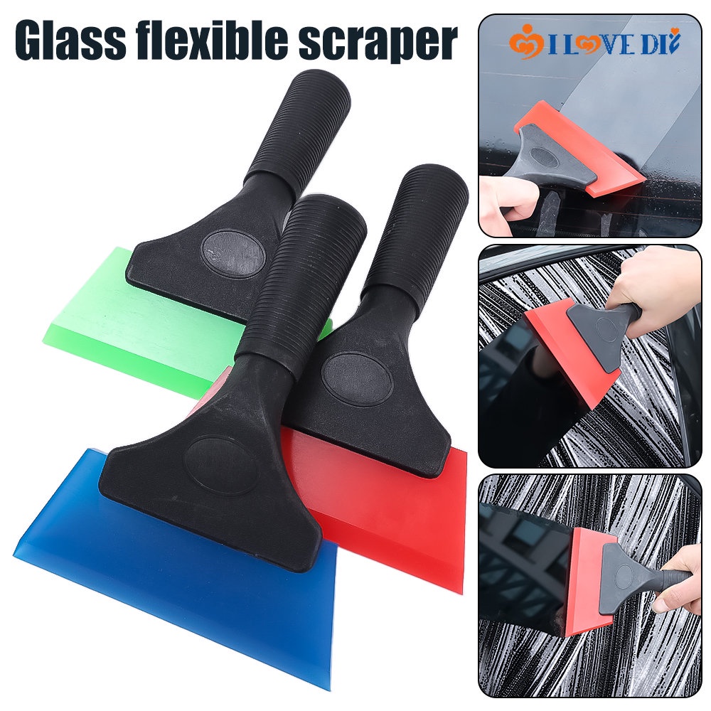 Dụng Cụ Cạo Phim Bằng Silicon Mềm Linh Hoạt Cho Cửa Kính Xe Hơi