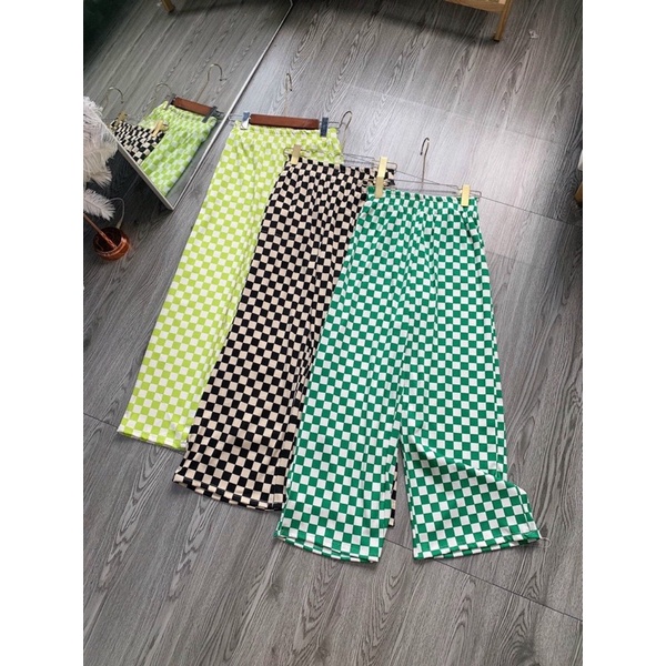 Set kiểu Gân Caro Vải Chính Phẩm Không Lem alohashop91