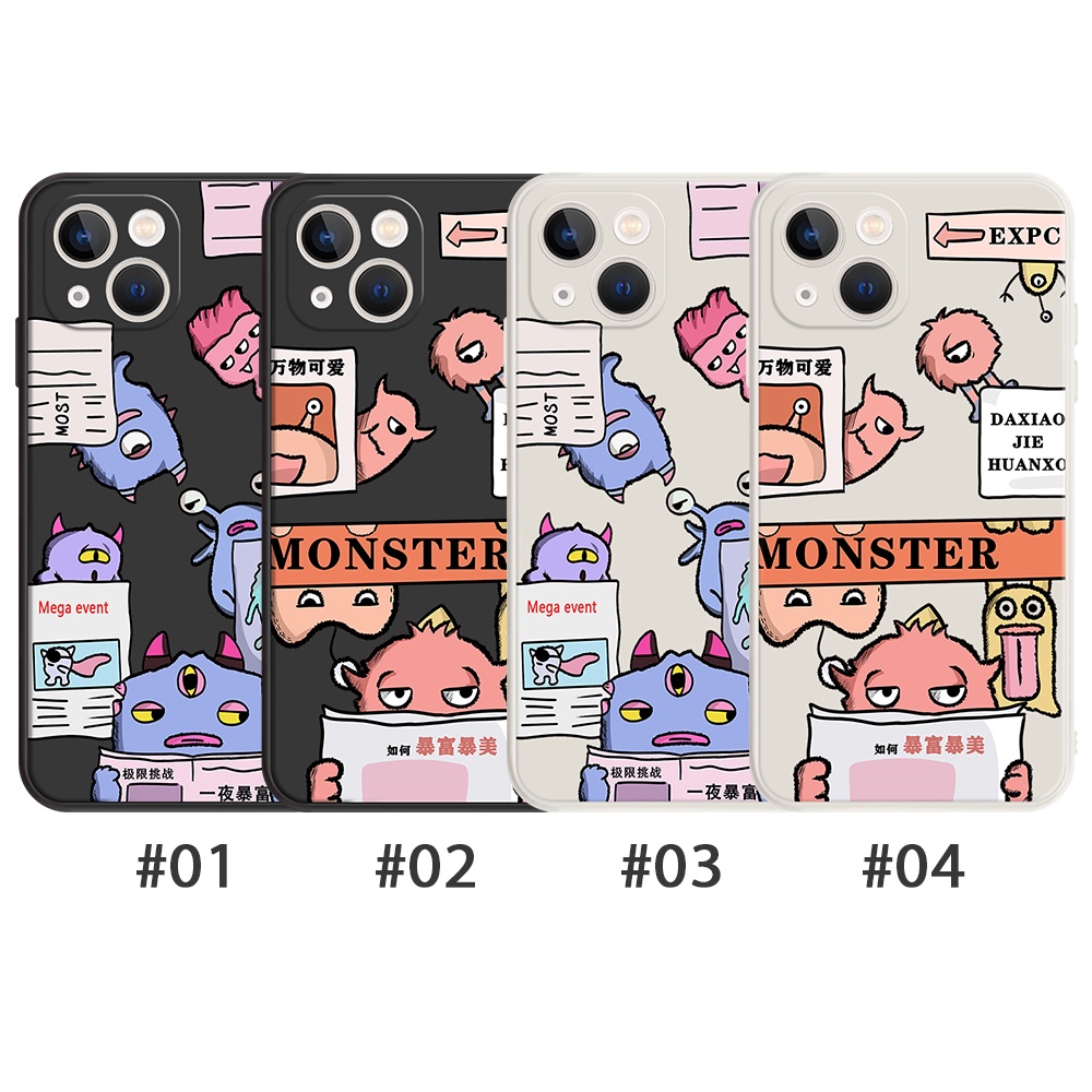 Ốp Điện Thoại Dẻo Họa Tiết Hoạt Hình Quái Vật Cho Realme 3 5 7 8 Pro 5s 8s 5i 6i 8i 9i Realme V13 XT Q Q3 Q3i Narzo 30 #H286