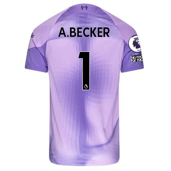 Áo Bóng Đá Ngắn Tay Phong Cách Đội Tuyển Liverpool ALISSON.BECKER