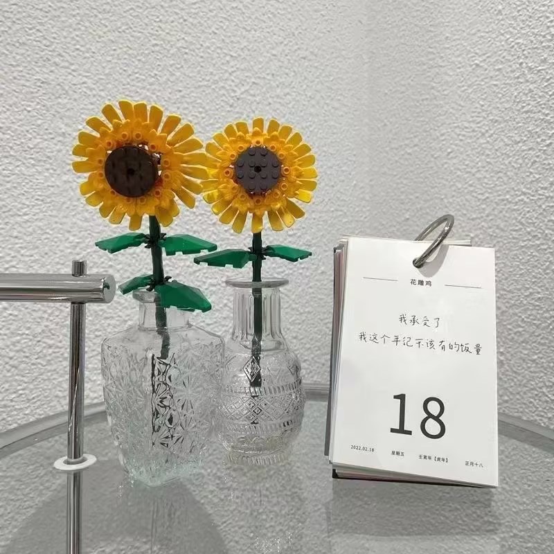 Bộ Đồ Chơi Lắp Ráp Hình Bông Hoa DIY Sáng Tạo Dành Cho Bé Gái