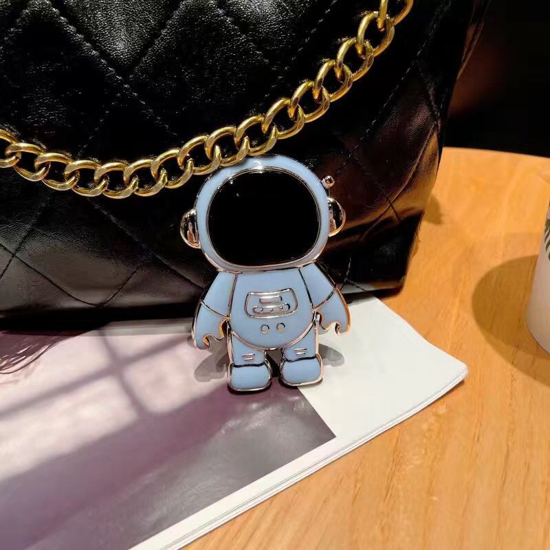 Nhẫn Đỡ Điện Thoại Bằng Kim Loại Mạ Điện Hình Phi Hành Gia Hoạt Hình 3D Dễ Thương