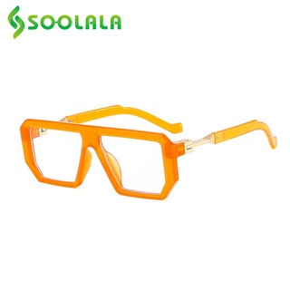 Kính mắt đọc sách lão thị SOOLALA gọng vuông quá cỡ thời trang dành cho cả nam và nữ