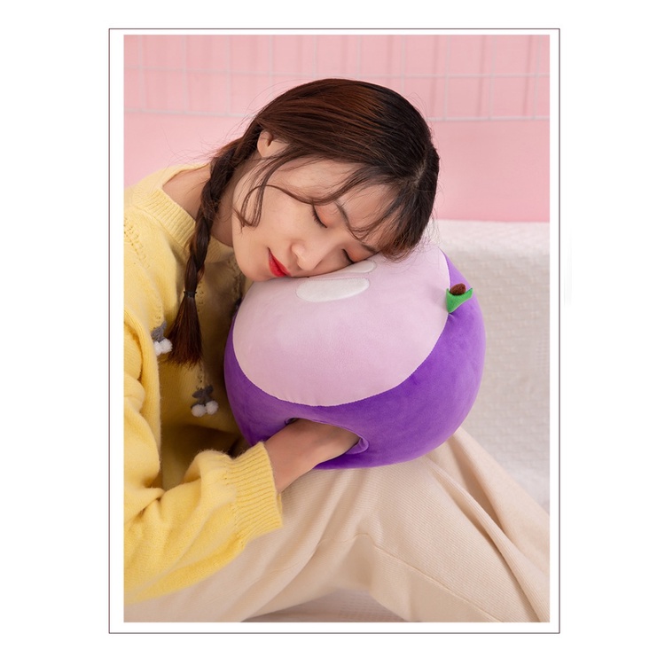 Gối Giữ Ấm Hình Trái Cây Hoạt Hình Sáng Tạo