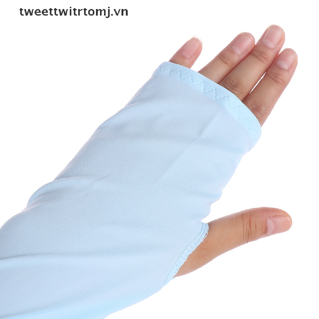 1 Găng Cánh Tay Chống Nắng Hở Ngón Dùng Khi Chạy Bộ / Chơi Golf