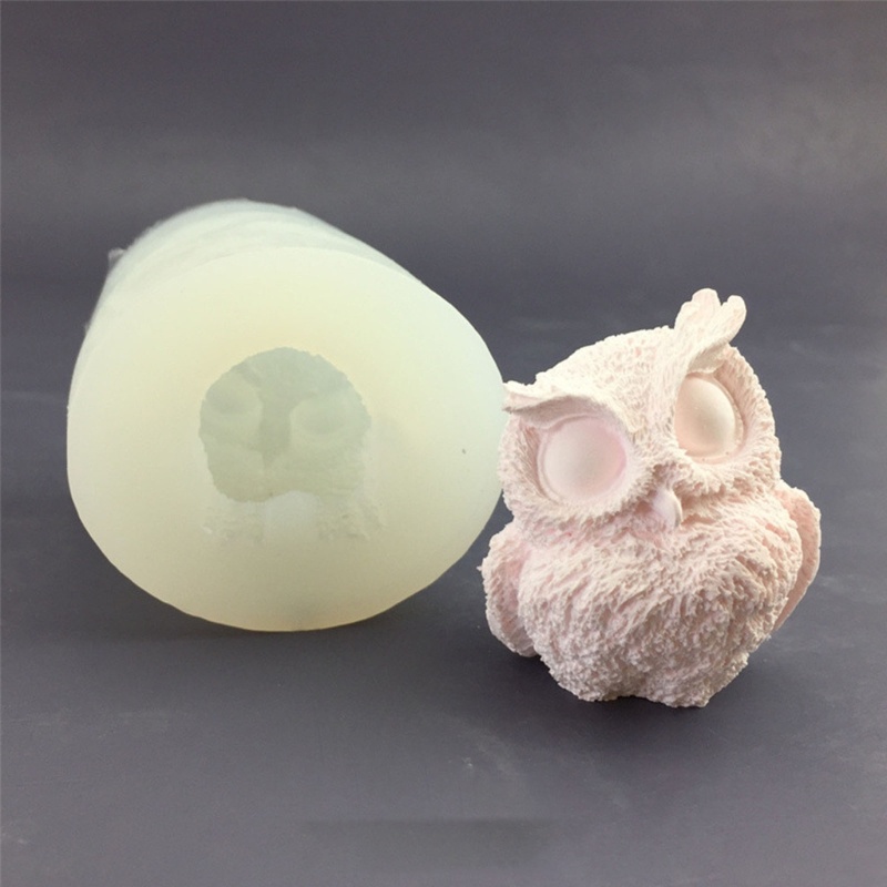 Khuôn Silicone Làm Đồ Trang Trí Thủ Công Hình Chim Cú Siêu Đáng Yêu