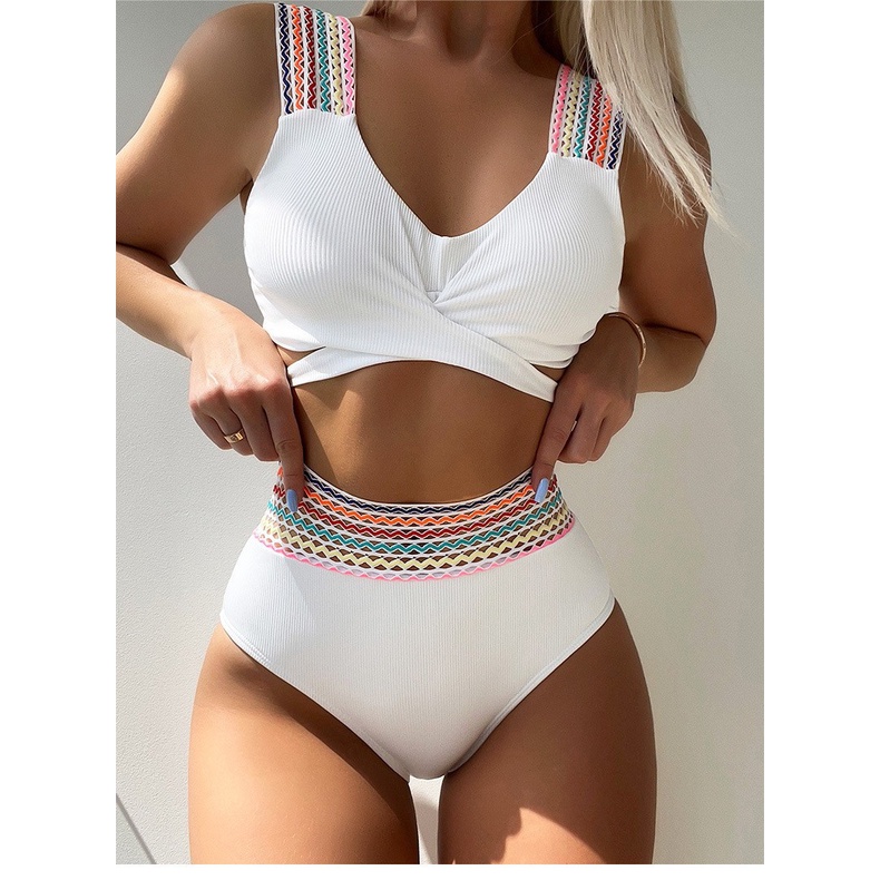 Bộ Đồ Bơi Bikini Lưng Cao Thời Trang 2023 Quyến Rũ Cho Nữ