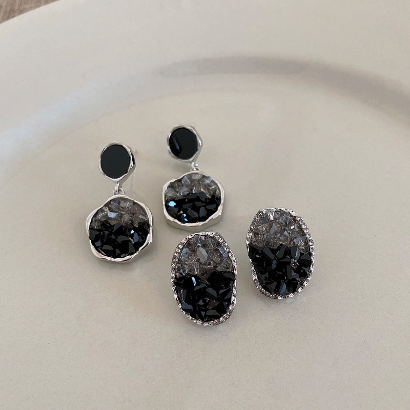 Bông Tai Hình Học Đơn Giản Bằng Bạc Thời Trang Hàn Quốc Sang Trọng