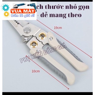 Kìm Cắt dây điện, tuốt sợi đa năng 9 trong 1 hàng Nhật cao cấp vua máy móc