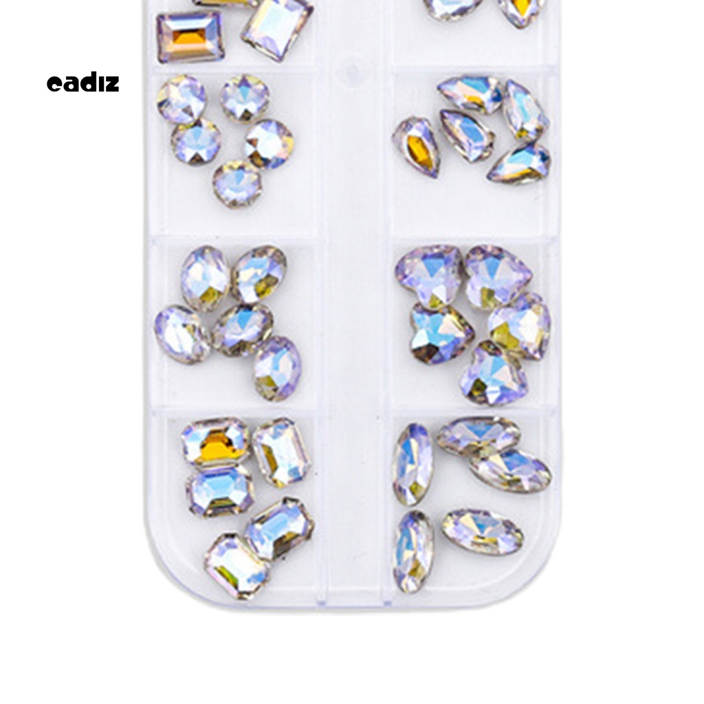 1 Hộp Phụ Kiện Trang Trí Móng Tay Nghệ Thuật Sáng Bóng Đẹp Mắt