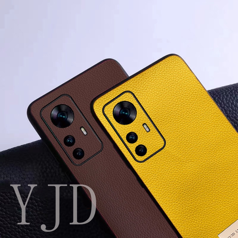 Ốp Điện Thoại Da Pu Siêu Mỏng Màu Trơn Chống Sốc Cho Xiaomi 12T K50 Ultra