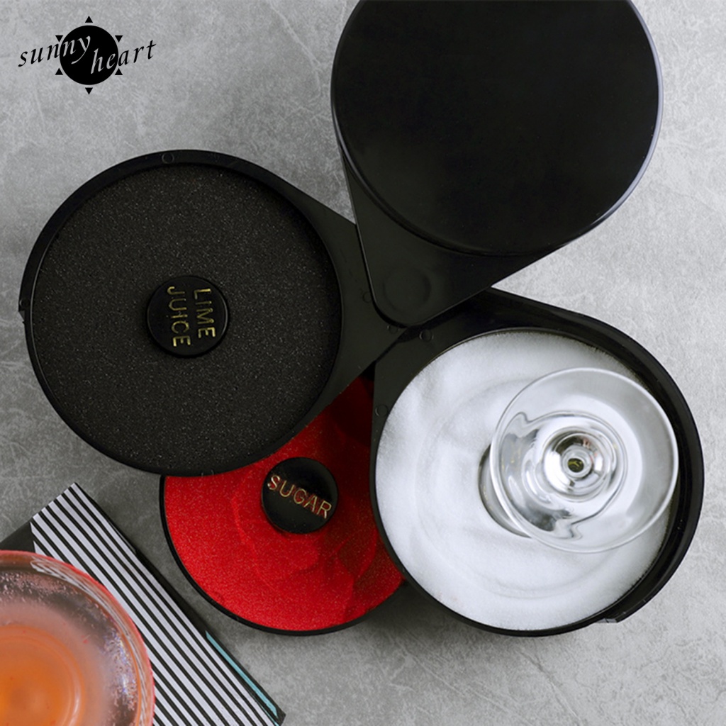 Hộp Đựng Muối Cocktail 3 Tầng Bằng Nhựa Edge