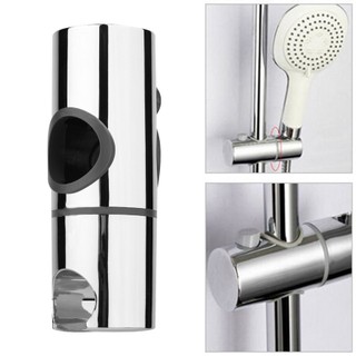 Replacement 25mm ABS Chrome Shower Rail Head Slider Holder Adjustable Bracket