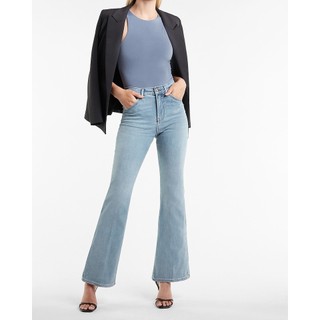Quần EXPR3SS wash nhẹ lưng cao ống loe