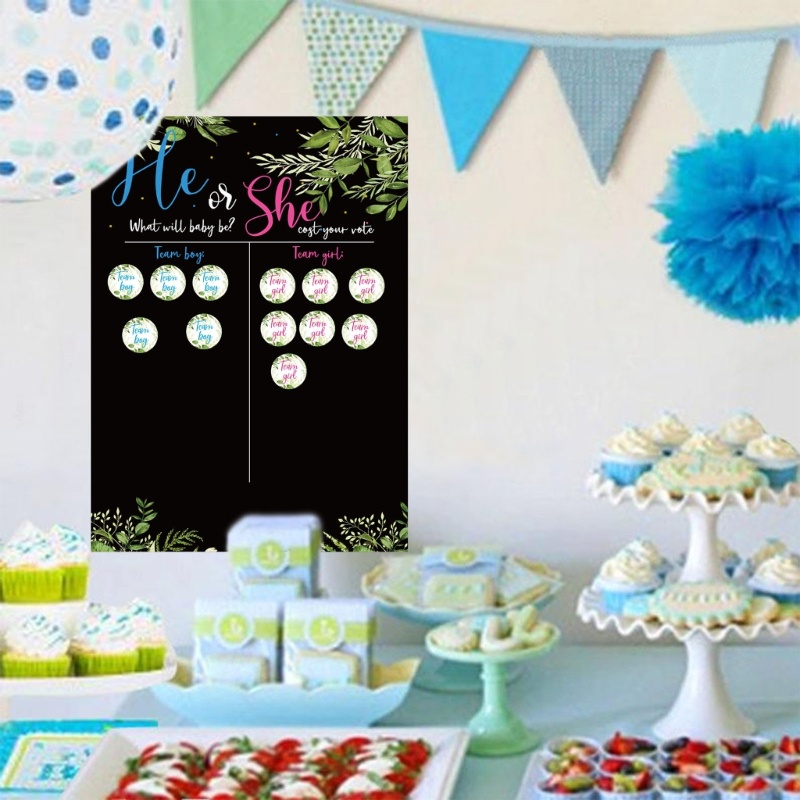 Bộ Thẻ Bài Trò Chơi Super Gender Reveal Vui Nhộn Dành Cho Bé