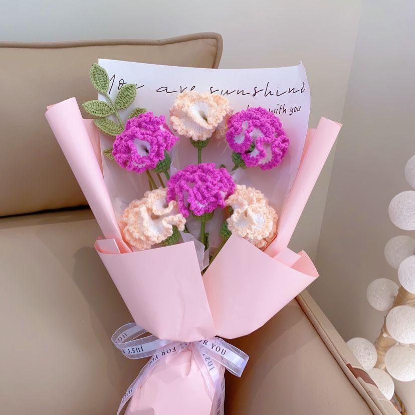 Bó Hoa Cẩm Chướng Thủ Công Diy (Video Tutorial)#Bộ Dụng Cụ Đan Móc Len Thủ Công Chất Lượng Cao#Quà Tặng Ngày Nhà Giáo Thiết Kế Dễ Thương