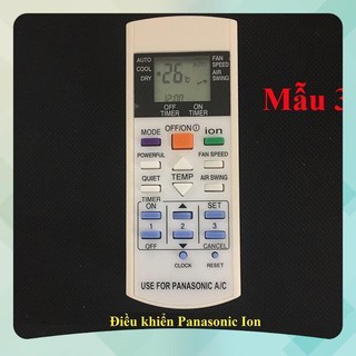 Remote máy lạnh Panasonic Ion, điều khiển điều hòa Pana mẫu 3 Tốt