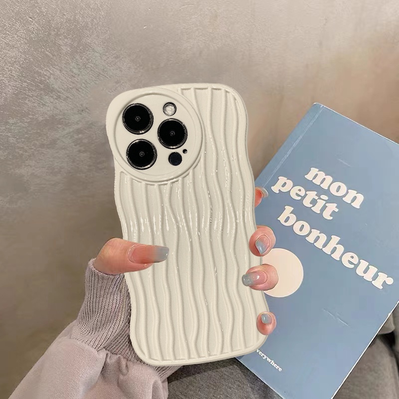 Ốp Điện Thoại TPU Mềm Chịu Nhiệt Chống Va Đập Họa Tiết Sọc Trắng Cho IPhone 14 Pro Max 11 7 Plus 13 12 11 Pro Max X XS XR