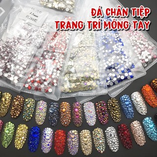 Bịch đá tiệp 1440 viên mix size đủ màu đính trang trí móng tay