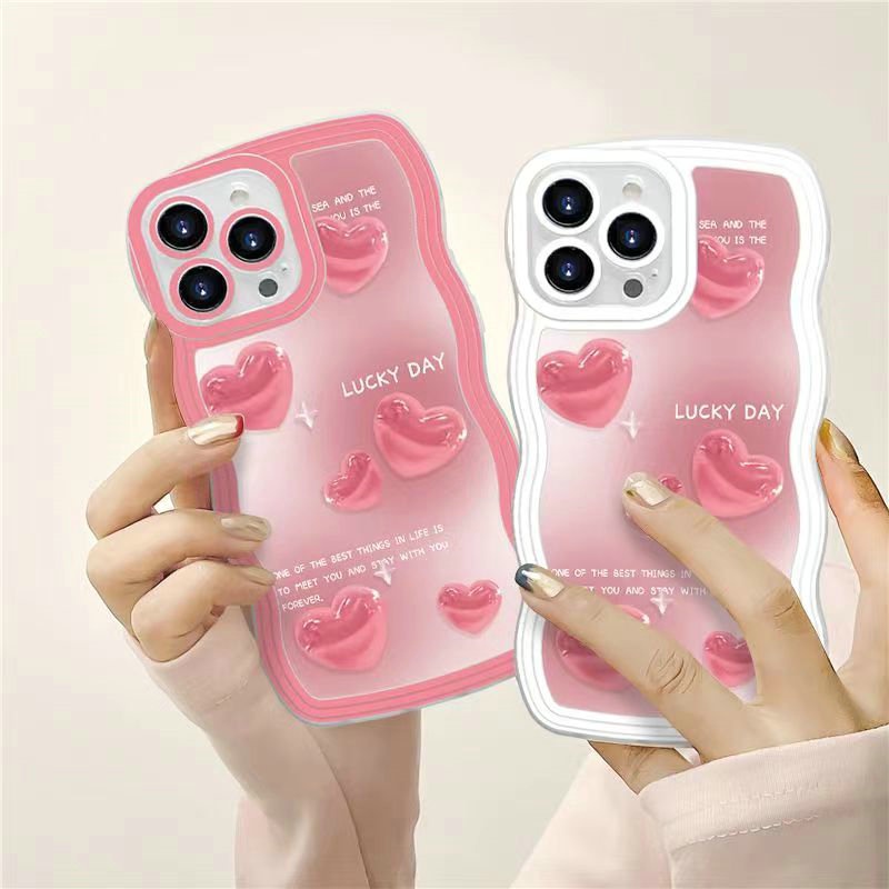 DBW| Ốp lưng Realme 3 5 5i 5S 6i 6 7 8 9 Pro Plus 10 C1 C2 C3 C11 C12 C15 C20 C21 C21Y C25Y C25 C25S C30S C31 C33 C35 C53 C55 Narzo 20 30A 50i 50A Prime Soft Couple Pink Transparent Gradient Love Handphone Case