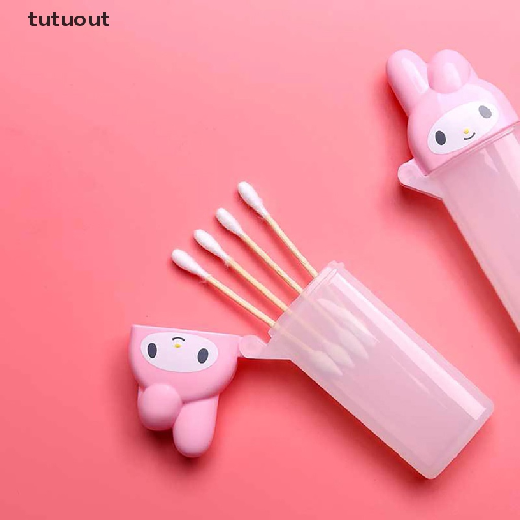 Hộp Đựng Tăm Bông Hình Hello Kitty Dễ Thương