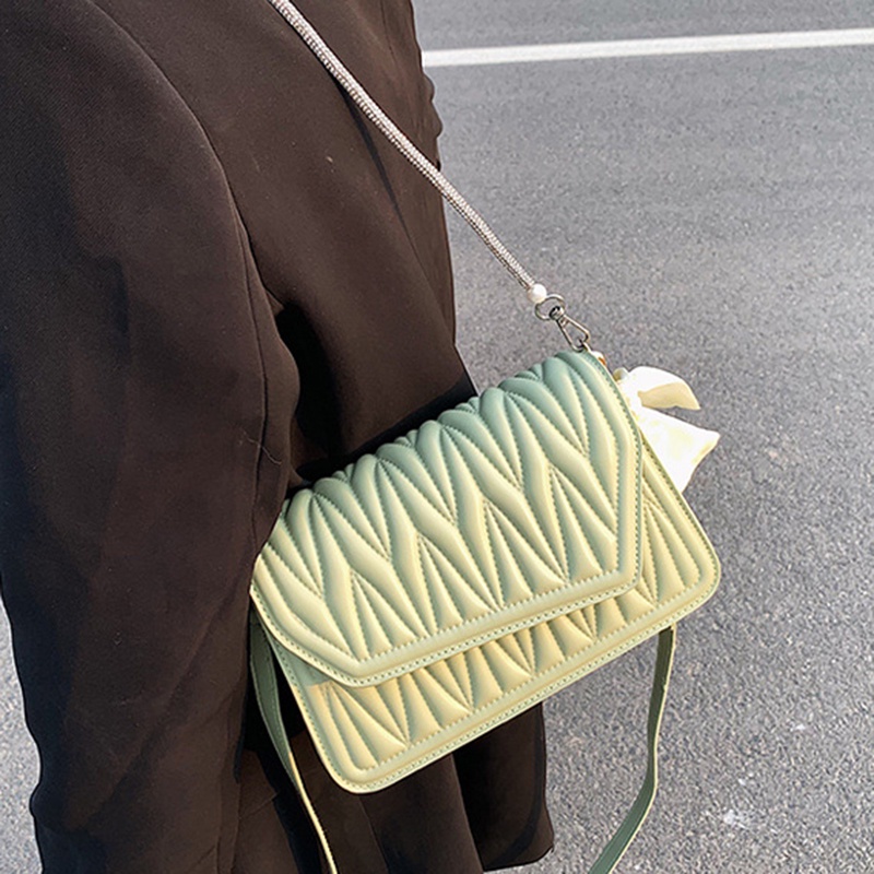 Ielgy niche Túi Đeo Vai Kết Cấu Tinh Tế Đa Năng Phong Cách Ngoại Quốc Cho Nữ