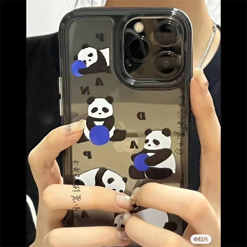 ✅Ốp Điện Thoại Mềm Trong Suốt Hình Gấu Trúc Cho iPhone 11 12 7 / 8plus xs / xr 13Promax 9AUT