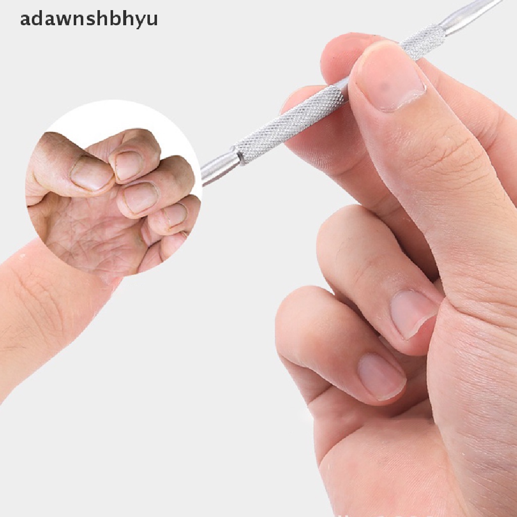 1 Dụng Cụ Hai Đầu Bằng Thép Không Gỉ Dùng Để Loại Bỏ Da Chết Móng Tay