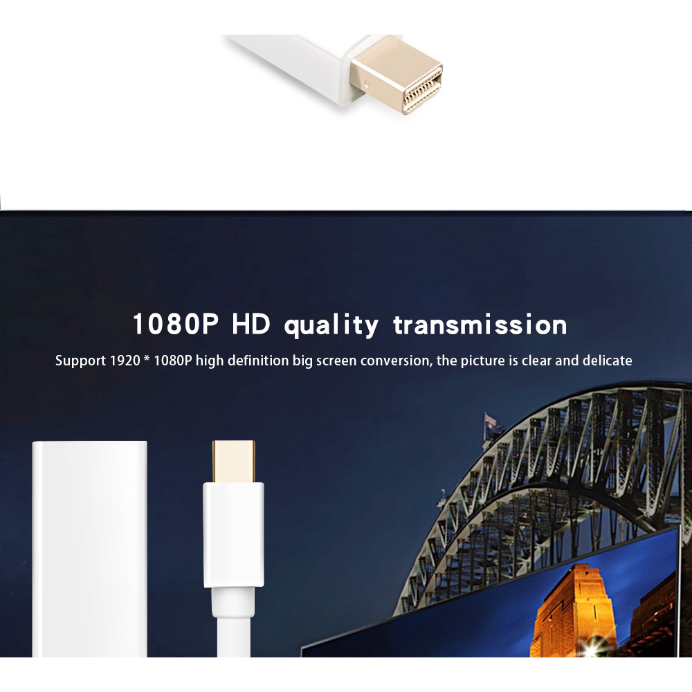 Cáp ChuyểN ĐổI Mini DP Sang HDMI 4K 1080P Cho Macbook / MáY ChiếU / Laptop