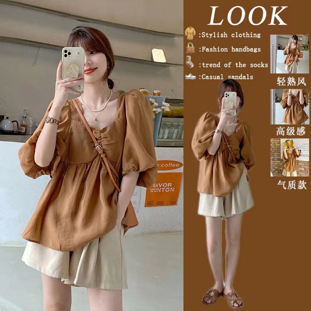 Set Đồ Thời Trang Mùa Hè Phong Cách Hong Kong Cho Nữ012648