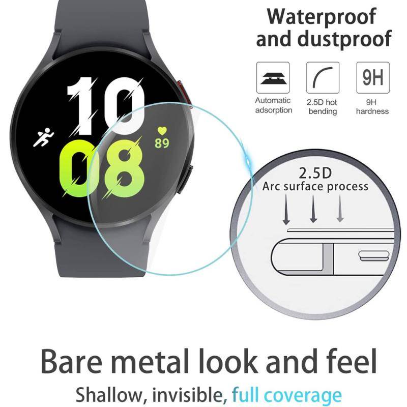 Kính Cường Lực Bảo Vệ Màn Hình Chống Trầy Xước Màu Xanh Dương Cho Samsung Galaxy Watch 5 PRO 4 40mm 44mm 45mm 4 Classic 46mm 42mm