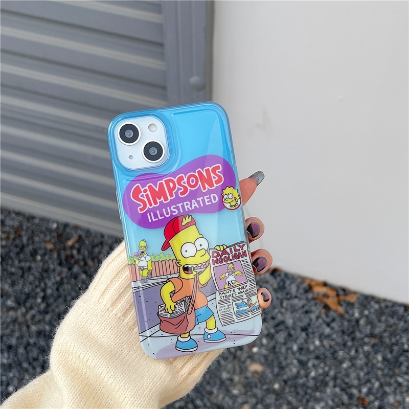 Hoạt Hình Ốp Điện Thoại Mềm Trong Suốt Hình simpsons Cho iphone15 15pro 15promax 14promax 14 14pro 13 13pro 13promax 12 12pm 11