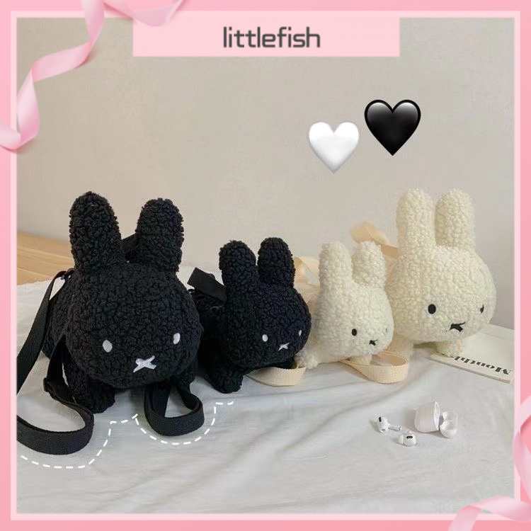 Hàng Có Sẵn!Giảm Giá Túi Xách Lông Thỏ miffy jenny miffy Siêu Mềm Mại Màu Trắng Phong Cách Nhật Bản Thích Hợp Làm Quà Tặng