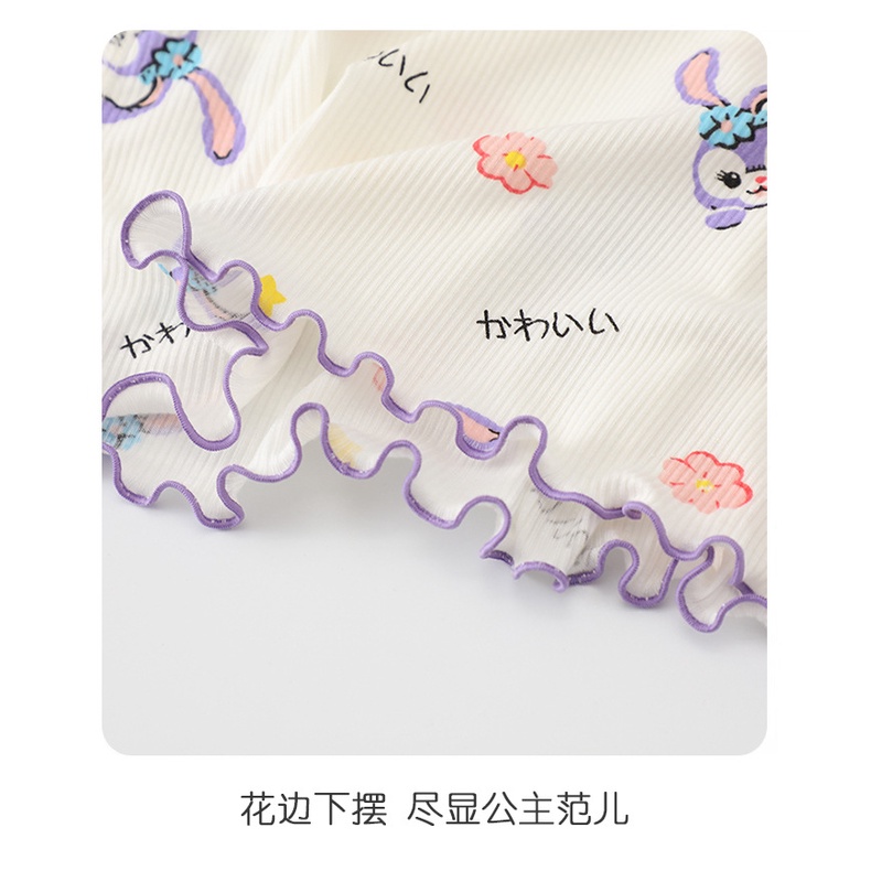 Bộ Đồ Ngủ Ngắn Tay Bằng Lụa Mát Thời Trang Mùa Hè Dành Cho Bé Gái 90-160CM