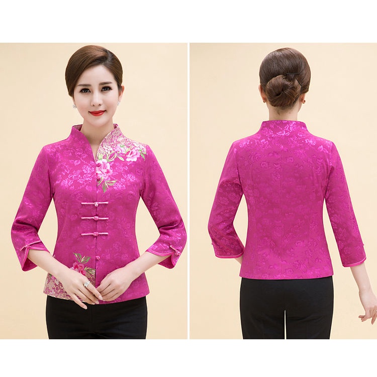 Áo Kiểu Retro Trung Hoa Thoáng Khí Thân Thiện Với Da