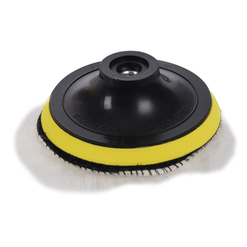 Bộ 11 Đĩa Đánh Bóng Xe Hơi 100mm Và 1 Miếng Đệm Len Lông Cừu Kích Thước 6 Inch