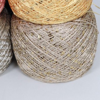 Cuộn Chỉ Len Đính Kim Sa Lấp Lánh