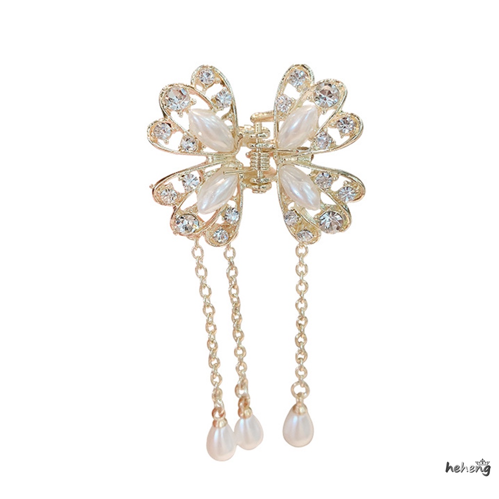 Kẹp Tóc Hình Bướm Màu Vàng Kim Chống Trượt Thời Trang Dành Cho Nữ