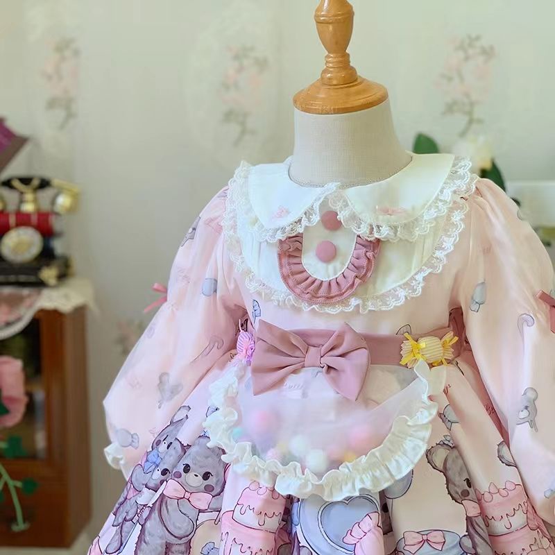 Hàng Mới Về Đầm Công Chúa lolita Dễ Thương Thời Trang Xuân Thu Cho Bé Gái