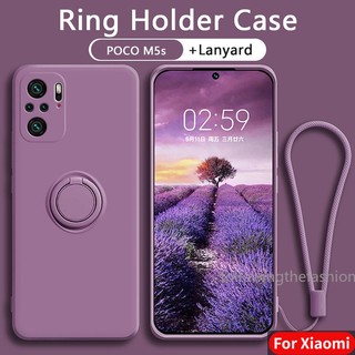 Ốp Điện Thoại Silicon Chống Sốc Màu Kẹo Ngọt Có Giá Đỡ Từ Tính Cho Xiaomi POCO M5s M4 Pro M3 Pro 5G
