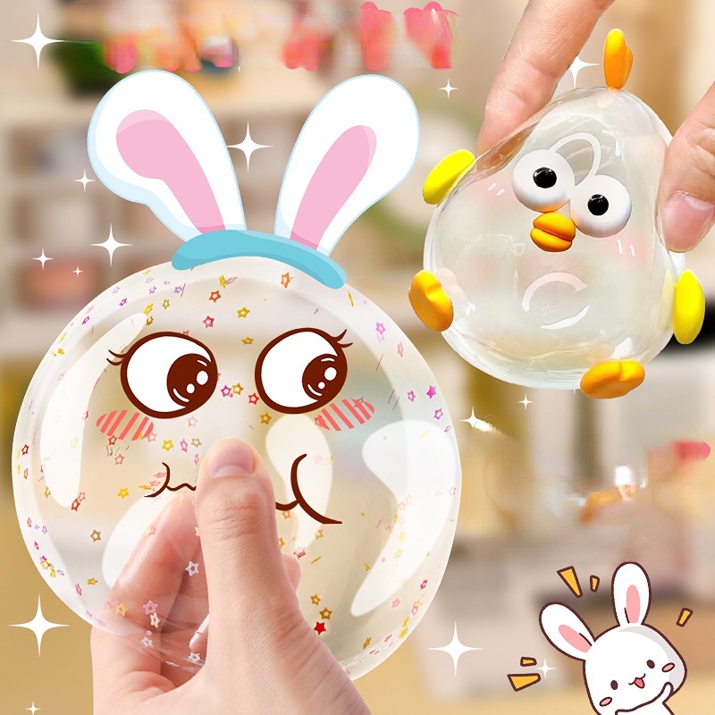 Bộ Kit Thổi Bong Bóng Băng Keo Trong 2 Mặt Tự Trang